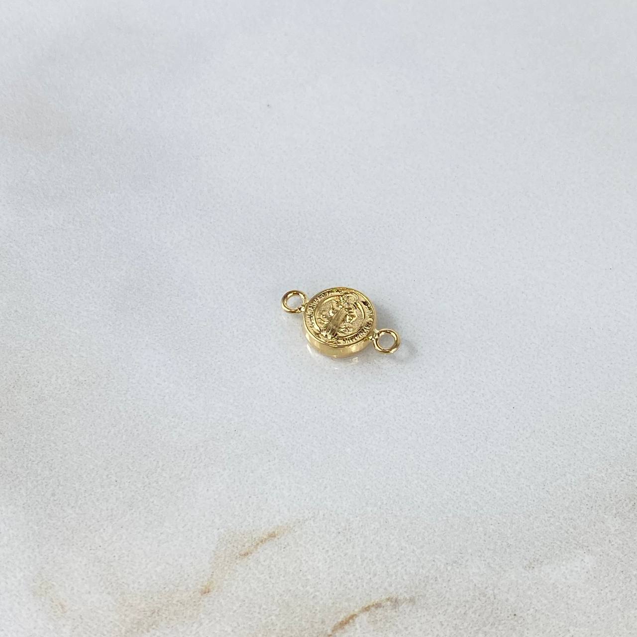 Herraje San Benito 0.4gr / 1.5cm / Troquelado Oro Amarillo ©