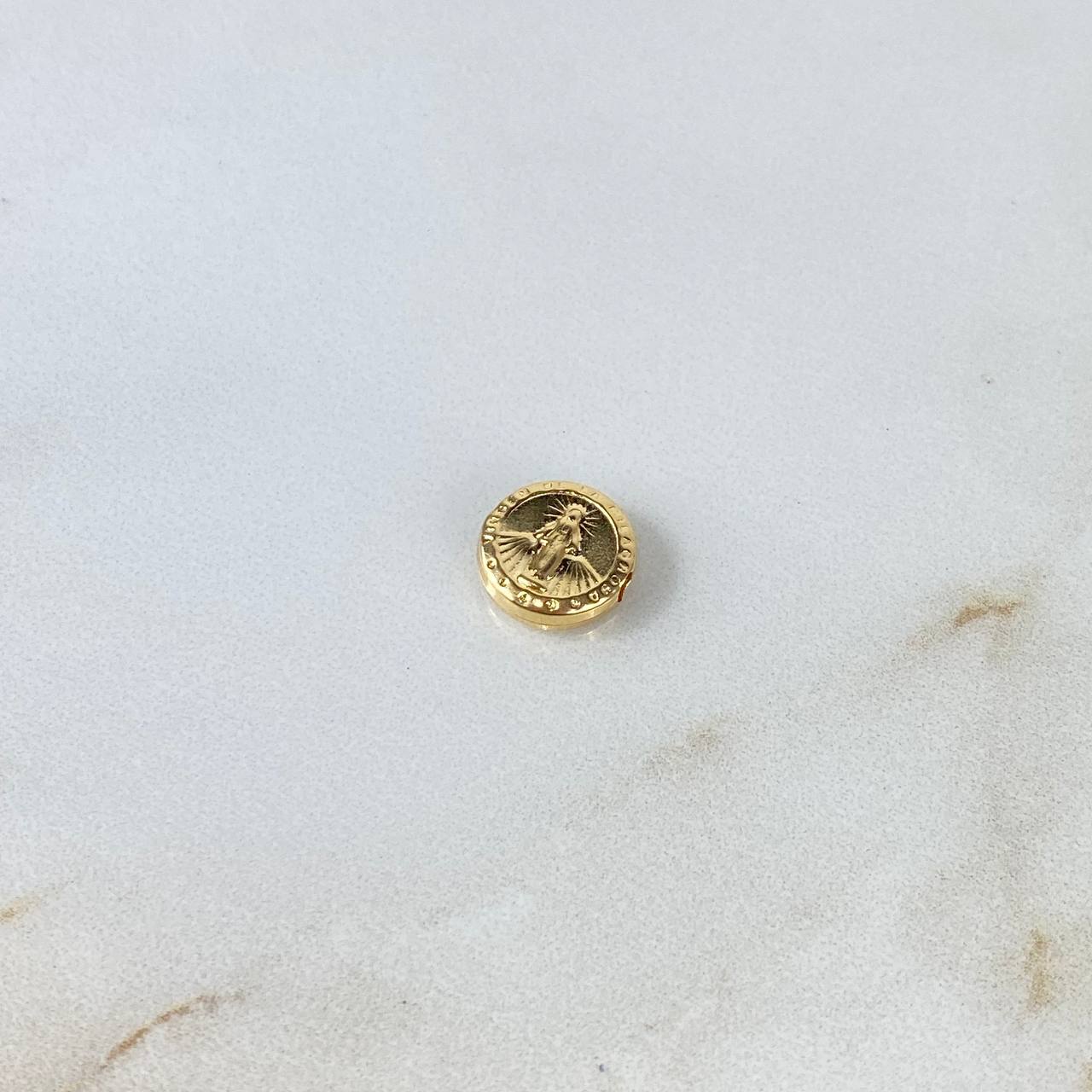 Herraje Virgen Milagrosa 0.5gr / 1cm / Tambor Oro Amarillo ©