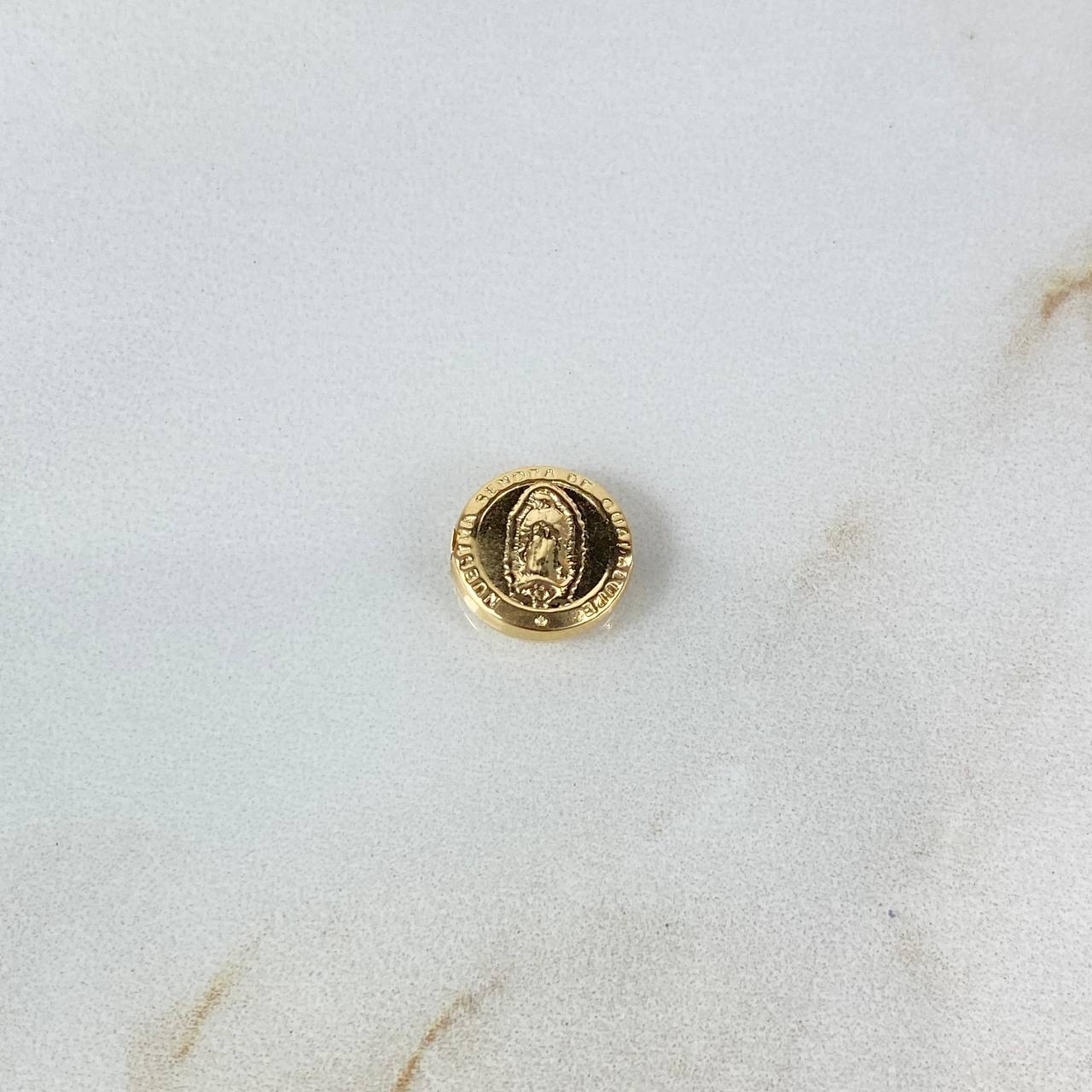 Herraje Virgen de Guadalupe 0.45gr / 1cm / Tambor Oro Amarillo ©