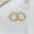Candongas Nico 3.9gr / 3cm / Rayadas Entorchadas Oro Amarillo $