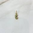 Dije Virgen María 0.6gr / 1.8cm / Circones Verdes Oro Amarillo ©