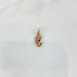 Dije Virgen María 0.65gr / 1.8cm / Circones Lilas Oro Amarillo ©