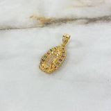 Dije Virgen de Guadalupe 5.45gr / 3.5cm / Circones de Colores Oro Amarillo ©
