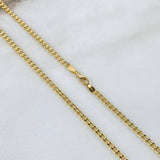 Cadena Cubana 3,4gr / 45cm / 2.2mm Oro Amarillo +0 18K