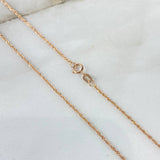 Cadena Lazo 1gr / 50cm / 1.2mm Oro Rosa +3 ©
