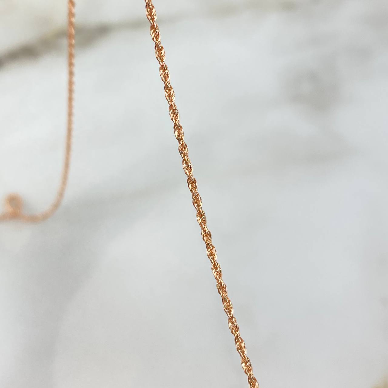 Cadena Lazo 1gr / 50cm / 1.2mm Oro Rosa +3 ©