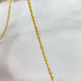 Cadena Lazo  1.85gr / 45cm / 1.75mm Oro Amarillo +3 &