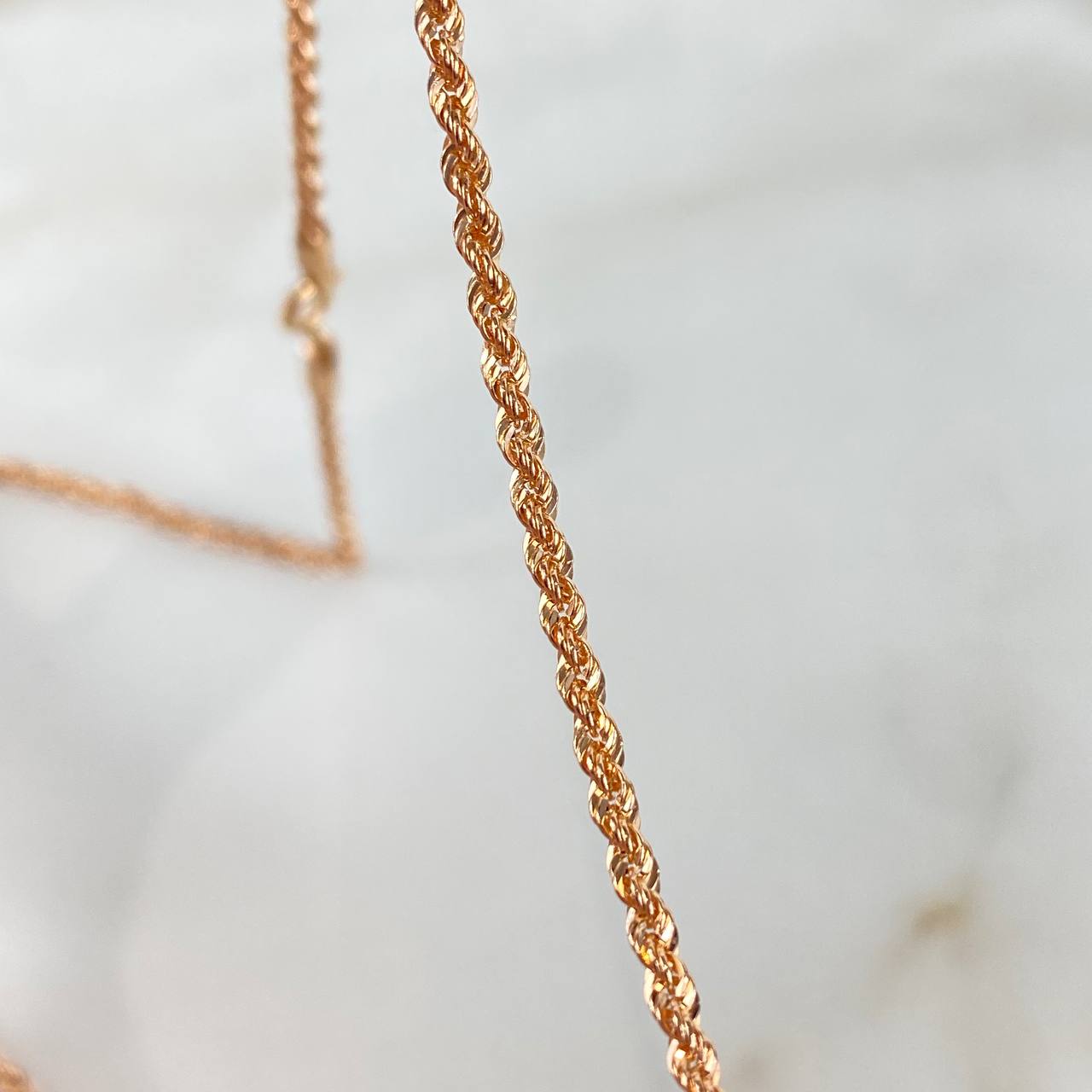 Cadena Lazo 1.75gr / 45cm / 2mm Oro Rosa +3 ©