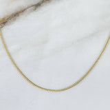 Cadena Cubana 1.95gr / 50cm / 1.5mm Oro Amarillo +1 *