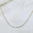 Cadena Plana 1.85gr / 60cm / 1.3mm Oro Amarillo +3 ©