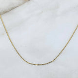 Cadena Plana 1.85gr / 60cm / 1.3mm Oro Amarillo +3 ©