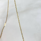 Cadena Plana 1.85gr / 60cm / 1.3mm Oro Amarillo +3 ©