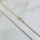 Cadena Plana 1.3gr / 40cm / 1.3mm Oro Amarillo +3 ©