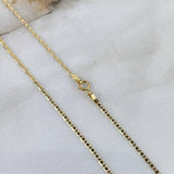 Cadena Plana 1.4gr / 45cm / 1.3mm Oro Amarillo +3 ©