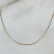 Cadena Plana 1.4gr / 45cm / 1.3mm Tres Oros +3*