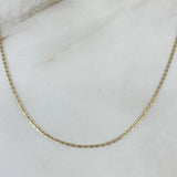 Cadena Plana 1.4gr / 45cm / 1.3mm Tres Oros +3*
