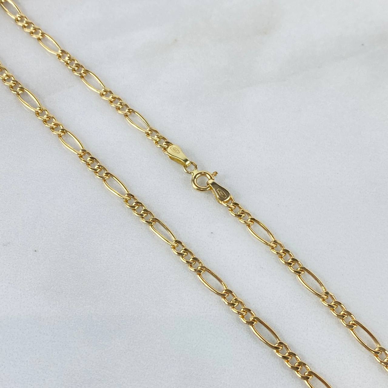 Cadena Figaro 6.05gr / 60cm / 3.2mm Oro Amarillo +0 ©