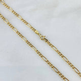 Cadena Figaro 6.05gr / 60cm / 3.2mm Oro Amarillo +0 ©