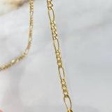 Cadena Figaro 6.05gr / 60cm / 3.2mm Oro Amarillo +0 ©
