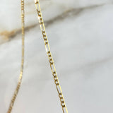 Cadena Figaro 3.7gr / 60cm / 5.5mm Oro Amarillo +0 ©