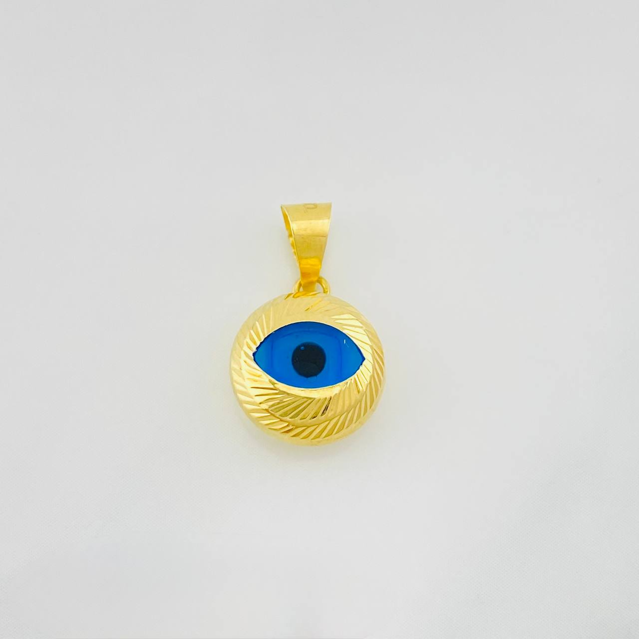 Dije Ojo Turco 1.2g / 1.6cm Oro Amarillo 18K