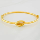 Pulso Aro Hoja 5.25g / 20cm / 3mm Oro Amarillo 18K