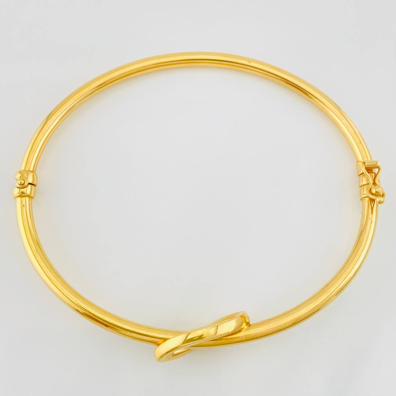 Pulso Aro Hoja 5.25g / 20cm / 3mm Oro Amarillo 18K