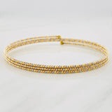 Pulso Diamantado 3 Aros 5.15g / 18cm / 1.42mm Tres Oros 18K