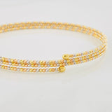 Pulso Diamantado 3 Aros 5.15g / 18cm / 1.42mm Tres Oros 18K