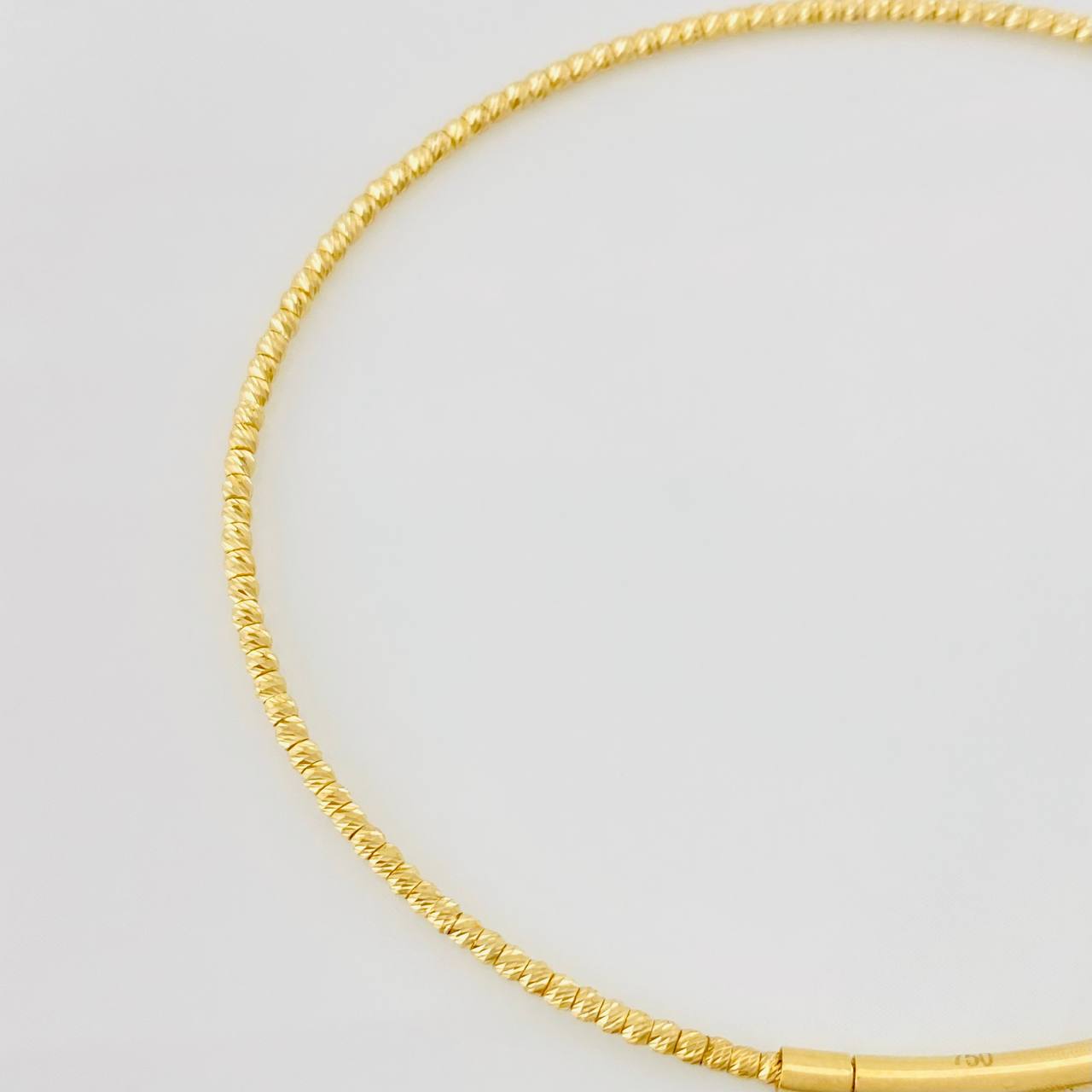 Pulso Aro Diamantado 2.05g / 18cm / 1.4mm Oro Amarillo 18K