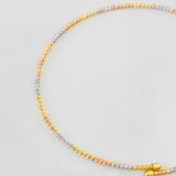 Pulso Aro Diamantado 1.8g / 18cm / 1.4mm Tres Oros 18K