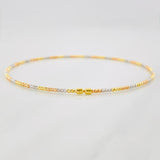 Pulso Aro Diamantado 1.75g / 17cm / 1.4mm Tres Oros 18K