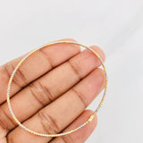 Pulso Aro Diamantado 1.75g / 17cm / 1.4mm Tres Oros 18K