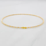 Pulso Aro Diamantado 1.75g / 18cm / 1.4mm Tres Oros 18K