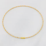 Pulso Aro Diamantado 1.75g / 18cm / 1.4mm Tres Oros 18K