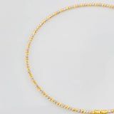 Pulso Aro Diamantado 1.75g / 18cm / 1.4mm Tres Oros 18K