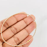 Pulso Aro Diamantado 1.75g / 18cm / 1.4mm Tres Oros 18K