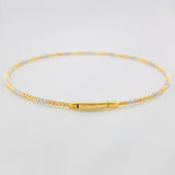Pulso Aro Diamantado 2.05g / 18cm / 1.4mm Tres Oros 18K