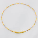 Pulso Aro Diamantado 2.05g / 18cm / 1.4mm Tres Oros 18K