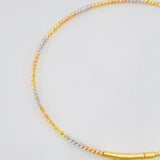 Pulso Aro Diamantado 2g / 17cm / 1.4mm Tres Oros 18K