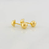Topos Bola Lisa 0.55g / 5mm Oro Amarillo 18K
