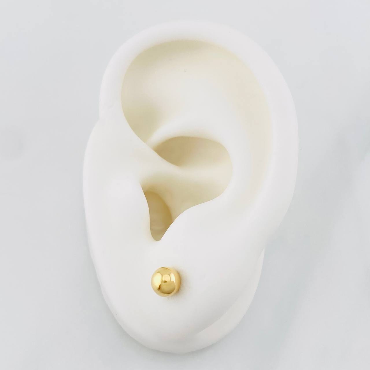 Topos Bola Lisa 0.5g / 4mm Oro Amarillo 18K