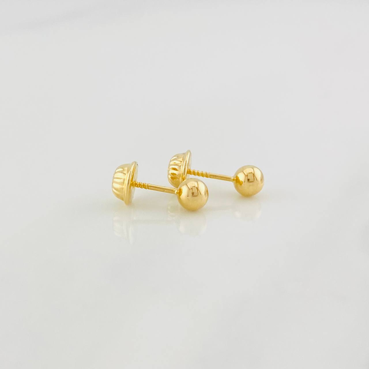 Topos Bola Lisa 0.45g / 4mm Oro Amarillo 18K
