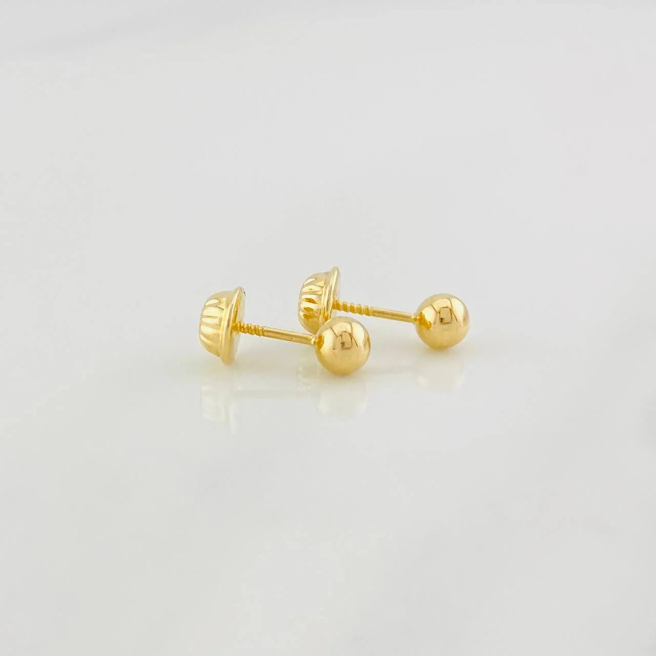 Topos Bola Lisa 0.5g / 5mm Oro Amarillo 18K