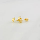 Topos Bola Lisa 0.5g / 5mm Oro Amarillo 18K