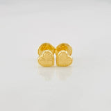 Topos Corazón Diamantado 0.5g / 5.1mm Oro Amarillo 18K