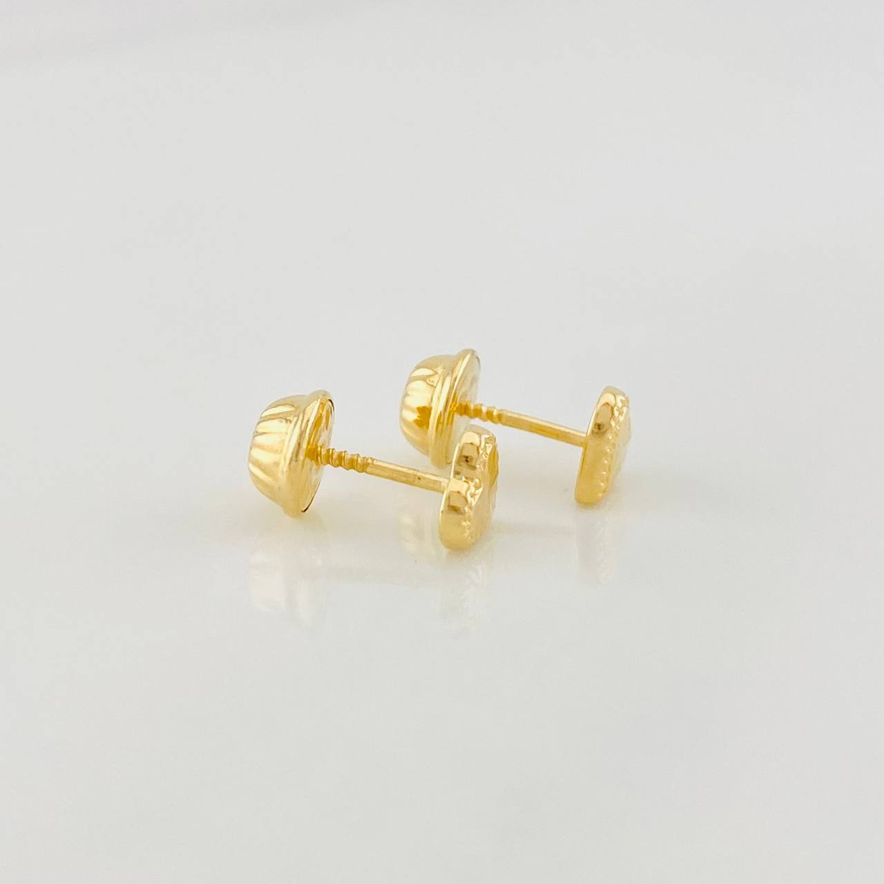 Topos Corazón Diamantado 0.5g / 5.1mm Oro Amarillo 18K