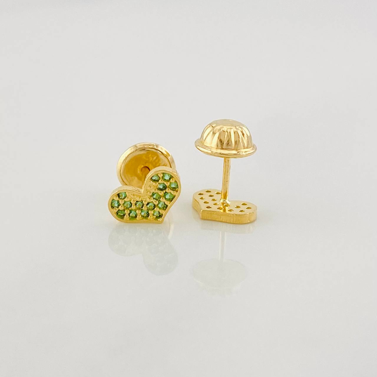 Topos Corazón 0.7g / 4.7mm Oro Amarillo 18K