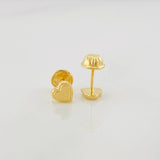 Topos Corazón Punteado 0.5g / 5mm Oro Amarillo 18K