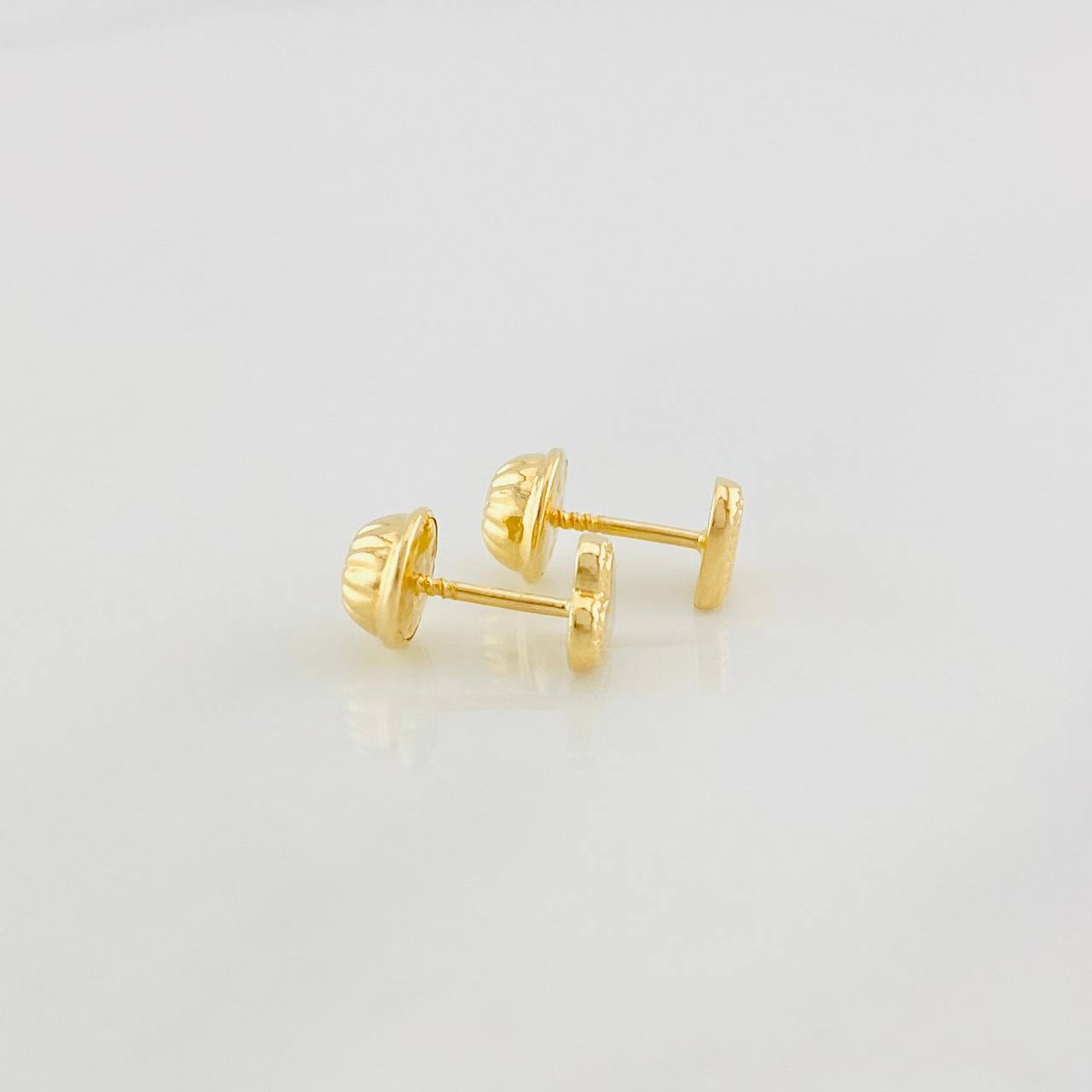 Topos Corazón Punteado 0.5g / 5mm Oro Amarillo 18K